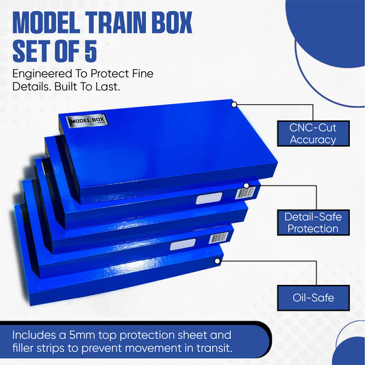 Model Train Box - HO -  Pack of 5